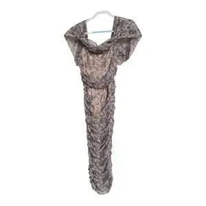 metallic blouson dress IRO Wide Blouson Mini Dress Gold Metallic Size 34 – Celebrity Owned